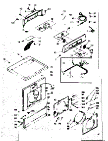 Top And Front Assembly parts for Kenmore Washer Dryer Combo 110.6909501 (1106909501, 110 6909501) from AppliancePartsPros.com