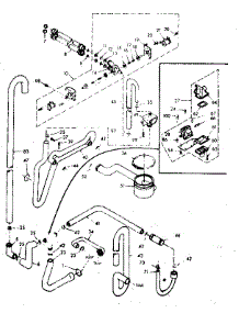Water System parts for Kenmore Washer Dryer Combo 110.6909502 (1106909502, 110 6909502) from AppliancePartsPros.com