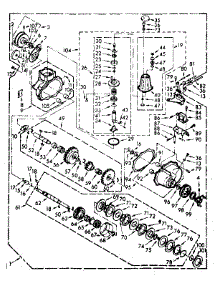 Transmission Assembly parts for Kenmore Washer Dryer Combo 110.6909502 (1106909502, 110 6909502) from AppliancePartsPros.com