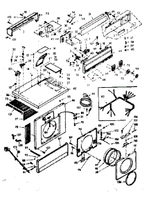 Top And Front Assembly parts for Kenmore Washer Dryer Combo 110.6909910 (1106909910, 110 6909910) from AppliancePartsPros.com