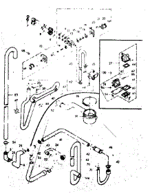Water System parts for Kenmore Washer Dryer Combo 110.6910500 (1106910500, 110 6910500) from AppliancePartsPros.com
