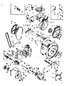 Blower, Cylinder, Pump And Motor parts for Kenmore Washer Dryer Combo 110.6910501 (1106910501, 110 6910501) from AppliancePartsPros.com