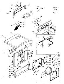 Top And Front Assembly parts for Kenmore Washer Dryer Combo 110.6910501 (1106910501, 110 6910501) from AppliancePartsPros.com