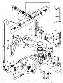 Water System parts for Kenmore Washer Dryer Combo 110.6910910 (1106910910, 110 6910910) from AppliancePartsPros.com