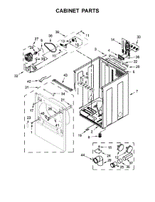 Cabinet Parts parts for Kenmore Dryer 110.69132410 (11069132410, 110 69132410) from AppliancePartsPros.com
