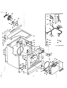 Machine Sub-Assembly parts for Kenmore Dryer 110.6207432 (1106207432, 110 6207432) from AppliancePartsPros.com