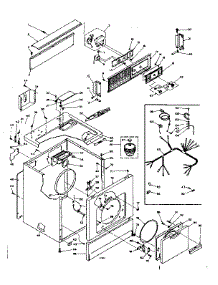 Machine Sub-Assembly parts for Kenmore Dryer 110.6207703 (1106207703, 110 6207703) from AppliancePartsPros.com
