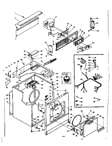 Machine Sub-Assembly parts for Kenmore Dryer 110.6207704 (1106207704, 110 6207704) from AppliancePartsPros.com