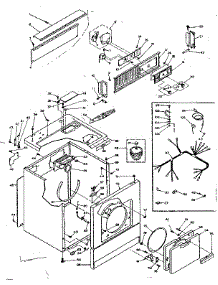 Machine Sub-Assembly parts for Kenmore Dryer 110.6207705 (1106207705, 110 6207705) from AppliancePartsPros.com