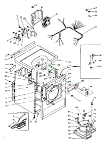 Machine Sub-Assembly parts for Kenmore Dryer 110.6208430 (1106208430, 110 6208430) from AppliancePartsPros.com
