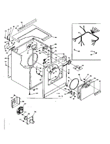 Machine Sub-Assembly parts for Kenmore Dryer 110.6208431 (1106208431, 110 6208431) from AppliancePartsPros.com