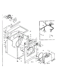 Machine Sub-Assembly parts for Kenmore Dryer 110.6208432 (1106208432, 110 6208432) from AppliancePartsPros.com
