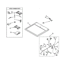 Dryer Top parts for Kenmore Dryer 110.62086100 (11062086100, 110 62086100) from AppliancePartsPros.com
