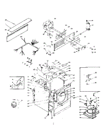 Machine Sub-Assembly parts for Kenmore Dryer 110.6208701 (1106208701, 110 6208701) from AppliancePartsPros.com