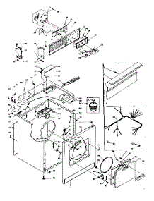 Machine Sub-Assembly parts for Kenmore Dryer 110.6208703 (1106208703, 110 6208703) from AppliancePartsPros.com