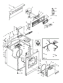 Machine Sub-Assembly parts for Kenmore Dryer 110.6208704 (1106208704, 110 6208704) from AppliancePartsPros.com
