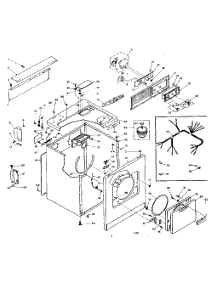 Machine Sub-Assembly parts for Kenmore Dryer 110.6208705 (1106208705, 110 6208705) from AppliancePartsPros.com