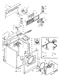 Machine Sub-Assembly parts for Kenmore Dryer 110.6208741 (1106208741, 110 6208741) from AppliancePartsPros.com