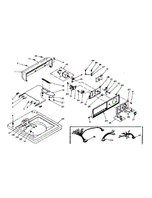 Top Console Assembly parts for Kenmore Washer 110.6214431 (1106214431, 110 6214431) from AppliancePartsPros.com