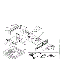 Top And Console Assembly parts for Kenmore Washer 110.6214440 (1106214440, 110 6214440) from AppliancePartsPros.com