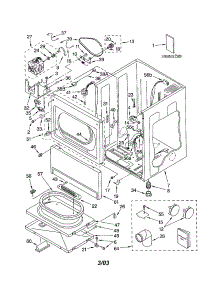 Lower Cabinet And Front Panel parts for Kenmore Dryer 110.62182102 (11062182102, 110 62182102) from AppliancePartsPros.com