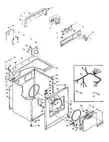 Machine Sub-Assembly parts for Kenmore Dryer 110.6218441 (1106218441, 110 6218441) from AppliancePartsPros.com