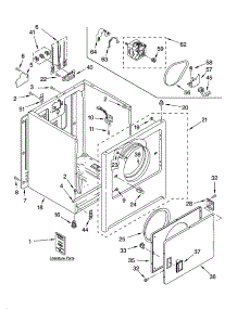 Cabinet Parts Optional Parts (Not Included) parts for Kenmore Dryer 110.62512102 (11062512102, 110 62512102) from AppliancePartsPros.com