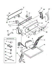 Top And Console parts for Kenmore Dryer 110.62514100 (11062514100, 110 62514100) from AppliancePartsPros.com
