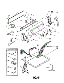 Top And Console parts for Kenmore Dryer 110.62702100 (11062702100, 110 62702100) from AppliancePartsPros.com