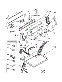 Top And Console parts for Kenmore Dryer 110.62842100 (11062842100, 110 62842100) from AppliancePartsPros.com