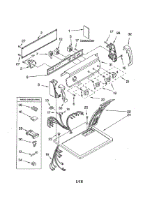 Top & Console parts for Kenmore Dryer 110.62842101 (11062842101, 110 62842101) from AppliancePartsPros.com
