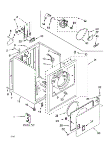 Cabinet Parts And Optional Parts (Not Included) parts for Kenmore Dryer 110.62886101 (11062886101, 110 62886101) from AppliancePartsPros.com