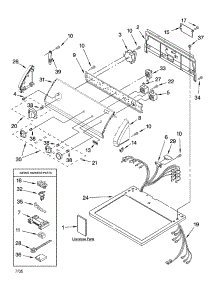 Top And Console Parts parts for Kenmore Dryer 110.66922500 (11066922500, 110 66922500) from AppliancePartsPros.com