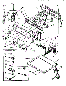 Top And Console parts for Kenmore Dryer 110.66932690 (11066932690, 110 66932690) from AppliancePartsPros.com