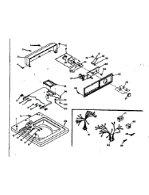 Top And Console Assembly parts for Kenmore Washer 110.6703101 (1106703101, 110 6703101) from AppliancePartsPros.com