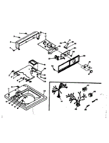 Top And Console Assembly parts for Kenmore Washer 110.6703102 (1106703102, 110 6703102) from AppliancePartsPros.com