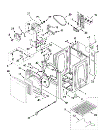 Cabinet Parts parts for Kenmore Dryer 110.67032600 (11067032600, 110 67032600) from AppliancePartsPros.com