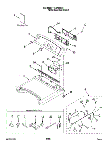 Top And Console Parts parts for Kenmore Dryer 110.67032601 (11067032601, 110 67032601) from AppliancePartsPros.com
