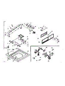 Top & Console Assembly parts for Kenmore Washer 110.6703401 (1106703401, 110 6703401) from AppliancePartsPros.com