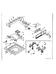 Top And Console Assembly parts for Kenmore Washer 110.6703403 (1106703403, 110 6703403) from AppliancePartsPros.com