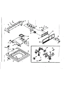 Top And Console Assembly parts for Kenmore Washer 110.6703500 (1106703500, 110 6703500) from AppliancePartsPros.com
