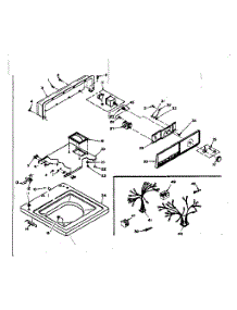 Top And Console Assembly parts for Kenmore Washer 110.6703501 (1106703501, 110 6703501) from AppliancePartsPros.com
