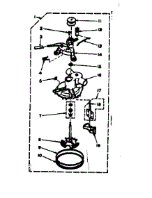 Pump Assembly parts for Kenmore Washer 110.6704050 (1106704050, 110 6704050) from AppliancePartsPros.com