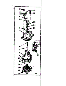 Pump Assembly parts for Kenmore Washer 110.6704100 (1106704100, 110 6704100) from AppliancePartsPros.com