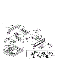 Top And Console Assembly parts for Kenmore Washer 110.6704100 (1106704100, 110 6704100) from AppliancePartsPros.com