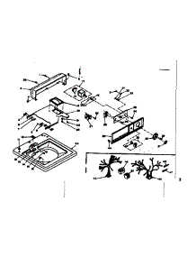 Top And Console Assembly parts for Kenmore Washer 110.6704101 (1106704101, 110 6704101) from AppliancePartsPros.com