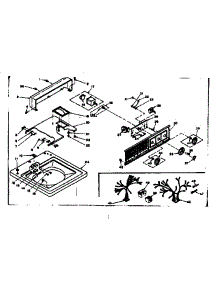 Top And Console Assembly parts for Kenmore Washer 110.6704200 (1106704200, 110 6704200) from AppliancePartsPros.com