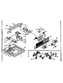 Top And Console Assembly parts for Kenmore Washer 110.6704201 (1106704201, 110 6704201) from AppliancePartsPros.com