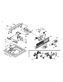 Top And Console Assembly parts for Kenmore Washer 110.6704252 (1106704252, 110 6704252) from AppliancePartsPros.com