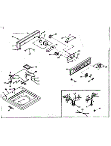 Top And Console Assembly parts for Kenmore Washer 110.6704550 (1106704550, 110 6704550) from AppliancePartsPros.com